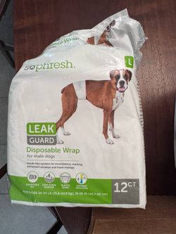 SoPhresh Disposable Dog Wraps, Diapers, and Washable Diapers