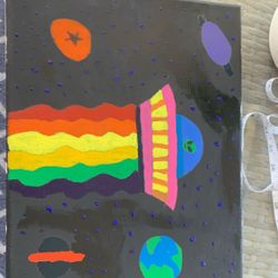 Large Alien Canvas