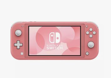 nintendo switch lite pink