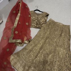 Lehenga With Dupatta And Blouse
