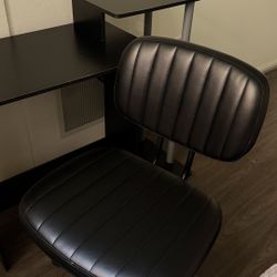 Desk + Office Chair Set (Black) – Ready to Use
