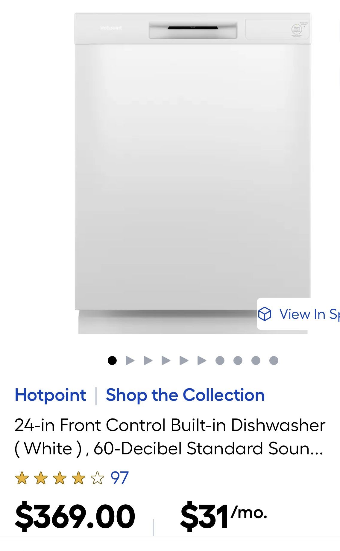 Hotpoint Dishwasher