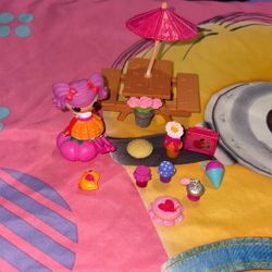 Lalaloopsy Mini Doll  Peanut Big Top & Pet. &  Mini picnic table and items.