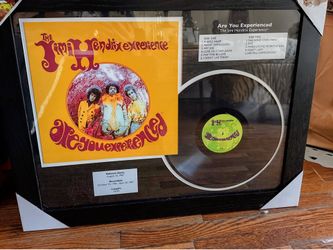 Framed Record Jimi Hendrix