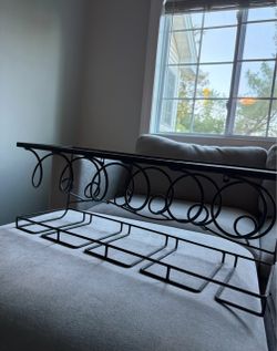 Black Metal Wine Rack – Stylish Home Bar Accent