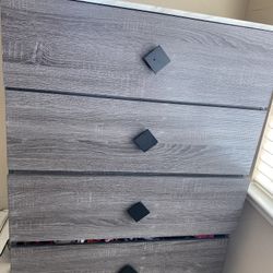 Gray Tall Dresser For Sale