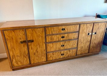 Drexel Mid Century Modern Dresser, Armoire, and Nightstand