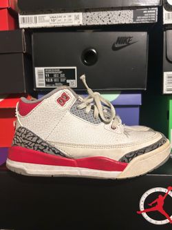 Kids Nike air Jordan 3 fire red size 1y