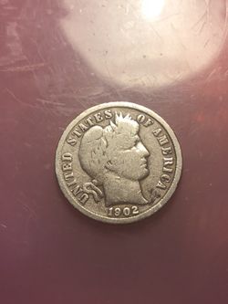 1902 barber dime