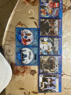 PS4 games and controller