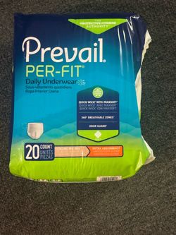 Prevail Per-Fit Daily Underwear XL 20 Count