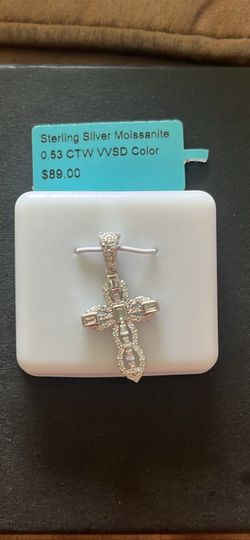 Moissanite Sterling Silver Brand New