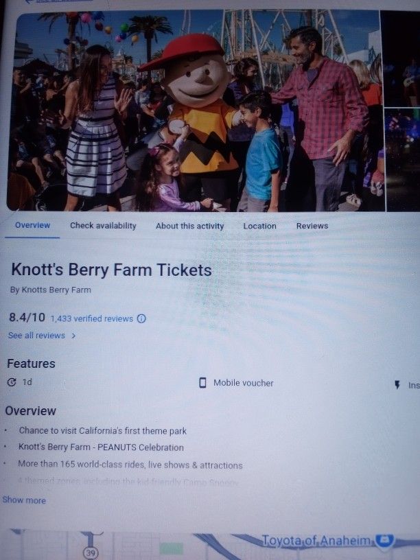 Knott's Berry Farm Tickets