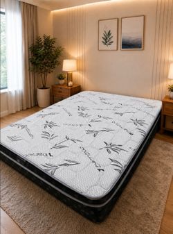 Queen Pillowtop mattress and box spring New