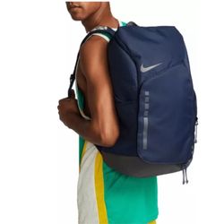 Men's Blue Brown Hoops Elite Pro Camo Nike Backpack.