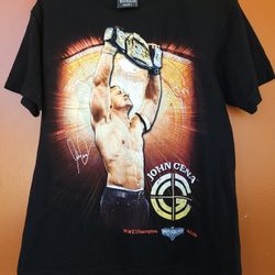 john cena wrestling wwe 04/02/06 youth large adult small? tshirt 