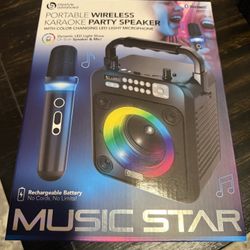 Music Star Wireless Karaoke Party Speaker!