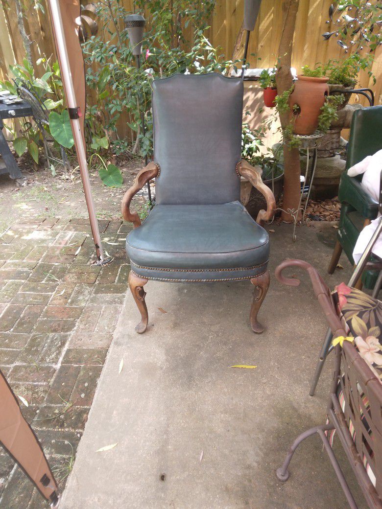 Blue Antique Chair