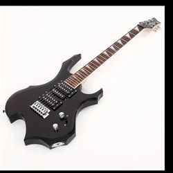 Electric Guitar New In Box! Glarry Black Shredder