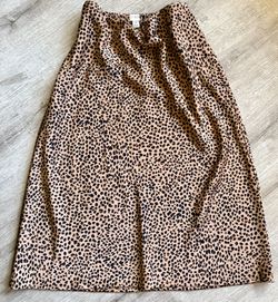 J Crew Animal Print Skirt Size M