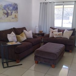 Soda Loveseat And Ottoman