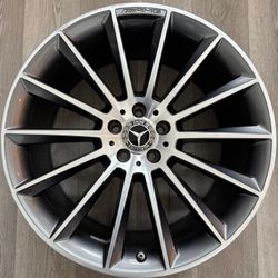 Single (1) one ☝🏻 Uno Mercedes GLE350 GLE450 21" inch Rim OEM 2020 2021 2022 2023 Original Wheel FRONT