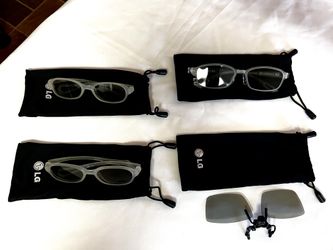 LG CINEMA 3D GLASSES CLEAR & CLIP-ON LG CINEMA 3D GLASSES 