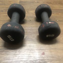 Dumbbells 15LB each