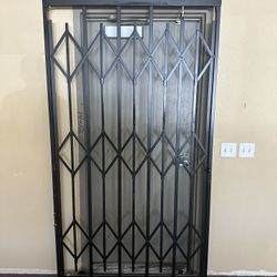 Security Door With Retractable Gate 