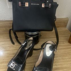 Real MK Purse And Heels Size 6.5