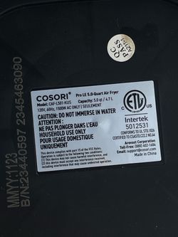 Cosori Pro LE 5.0 Quart Air Fryer