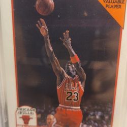 1991-92 HOOPS MCDONALDS #5 MICHAEL JORDAN  BECKETT 8.5