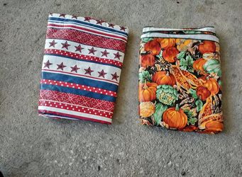 4th of July tablecloth and Thanksgiving tablecloth