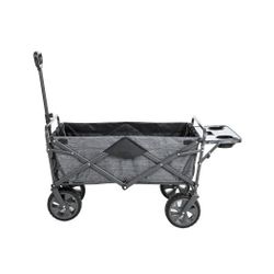 MACSPORTS Folding Wagon with Zippered Tailgate