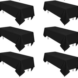 Black Rectangle Table Cloths