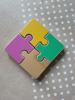 Lovevery Chunky Wooden Jigsaw Puzzle 4-Pieces
