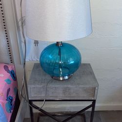 Blue Modern Glass Lamp
