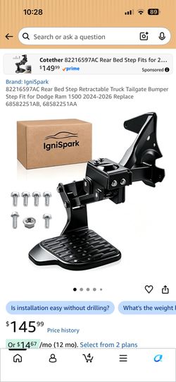 Ram 1500 truck bed step
