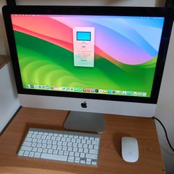 Apple iMac 21.5" All In One PC - Intel Core i5 2.8ghz, 8gb RAM, 1TB HD, Wireless Keyboard/Mouse, Near new!, Box, Sonoma 14, Iris Light Gaming GPU