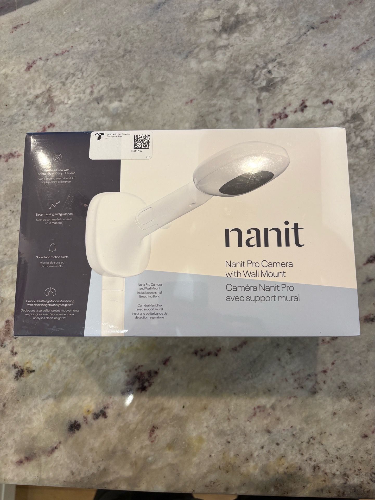Nanit Pro Camera w/ Wall Mount + Breathing Band (never opened)