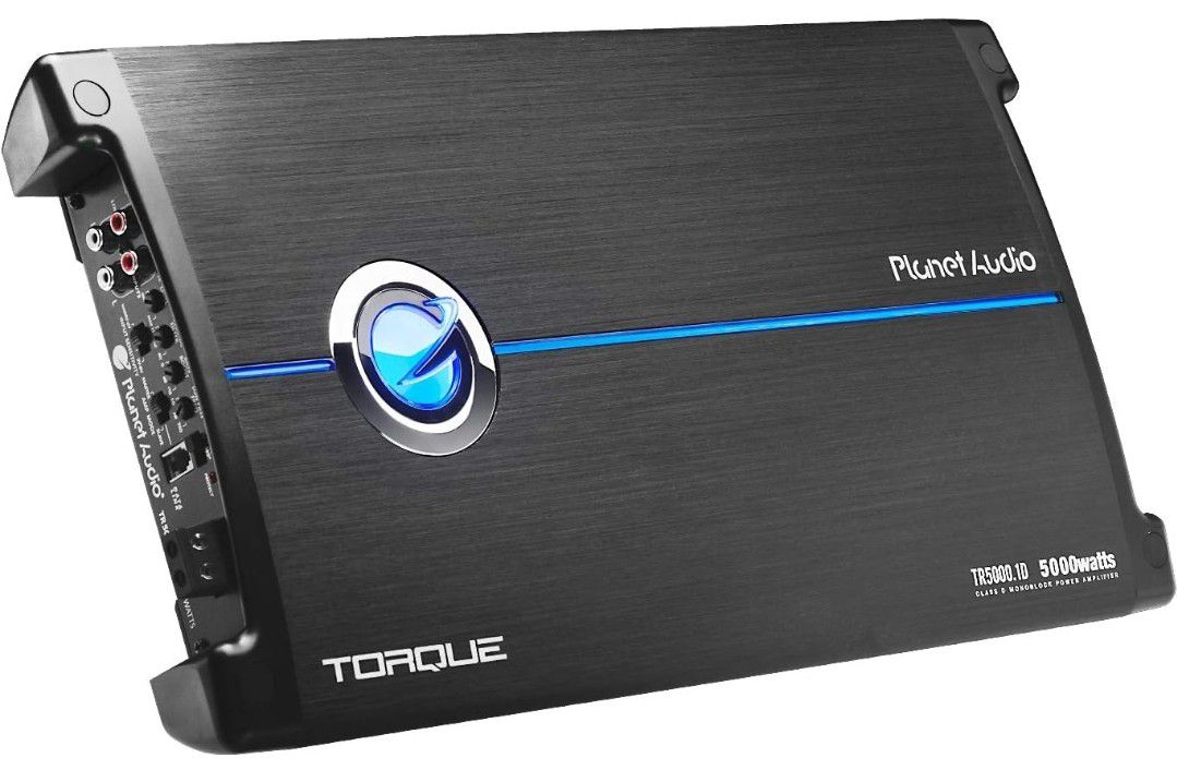 Planet Audio TR5000.1D Class D Car Amplifier - 5000 Watts, 1 Ohm Stable, Digital, Monoblock, Mosfet Power Supply, Great for Subwoofers


