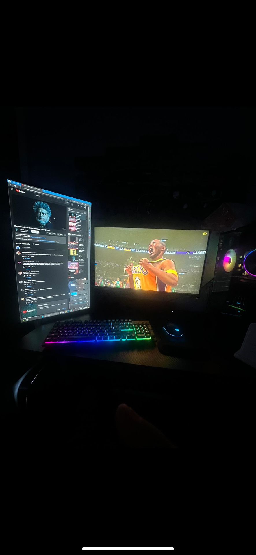 2 Monitors 165 Fps and 1 ibuypower Pc