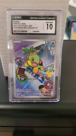 Turtwig CGC 10 Gem Mint Pokémon graded slab Promo Card