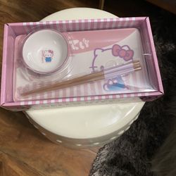 Sushi Plate Set hello kitty