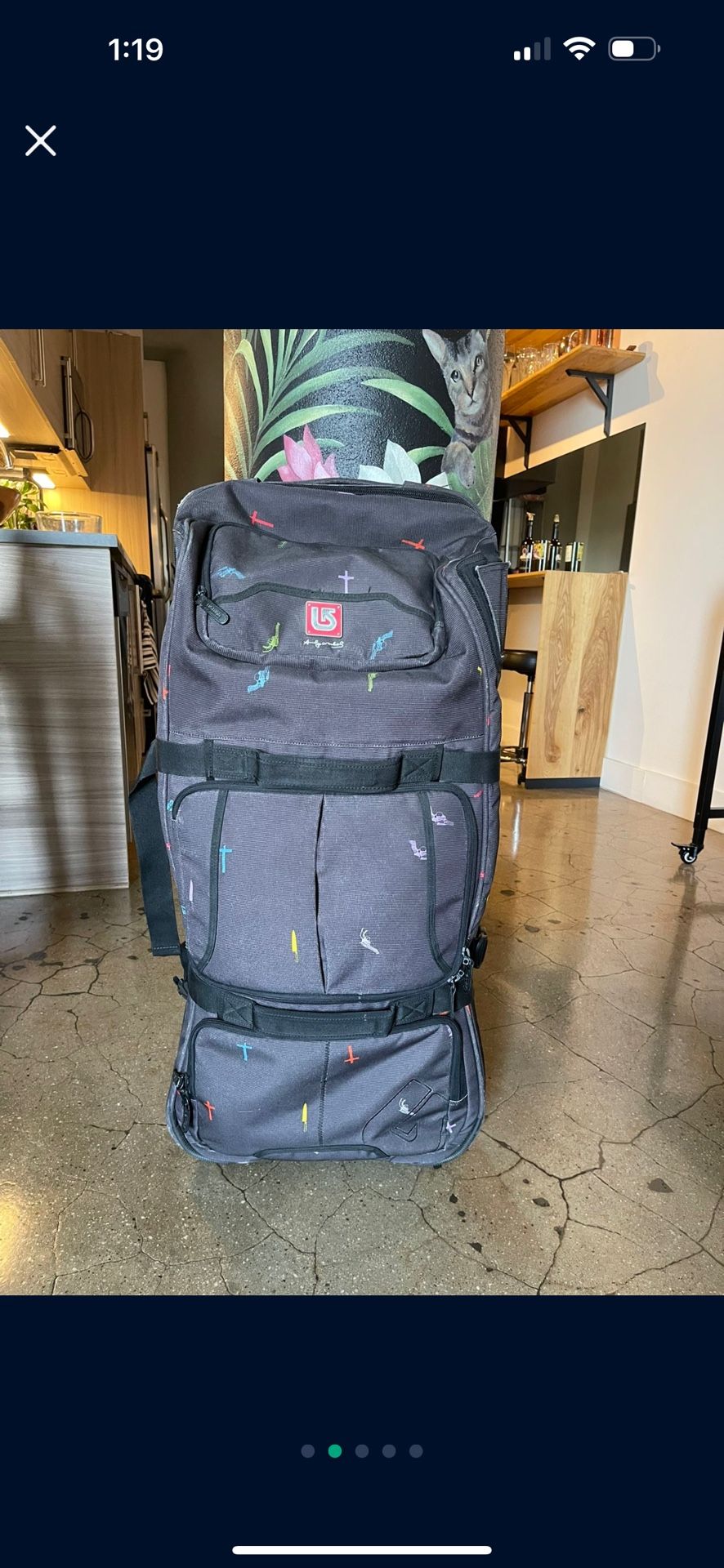 BURTON SNOWBOARD ANDY WARHOL DOUBLE DECK BAG