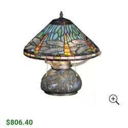 Tiffany Stained Glass Table Lamp