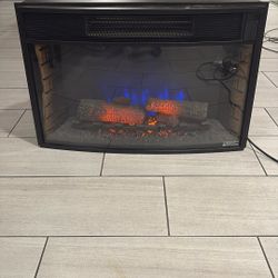 Electric Fireplace (heater and fan) Cozy!!