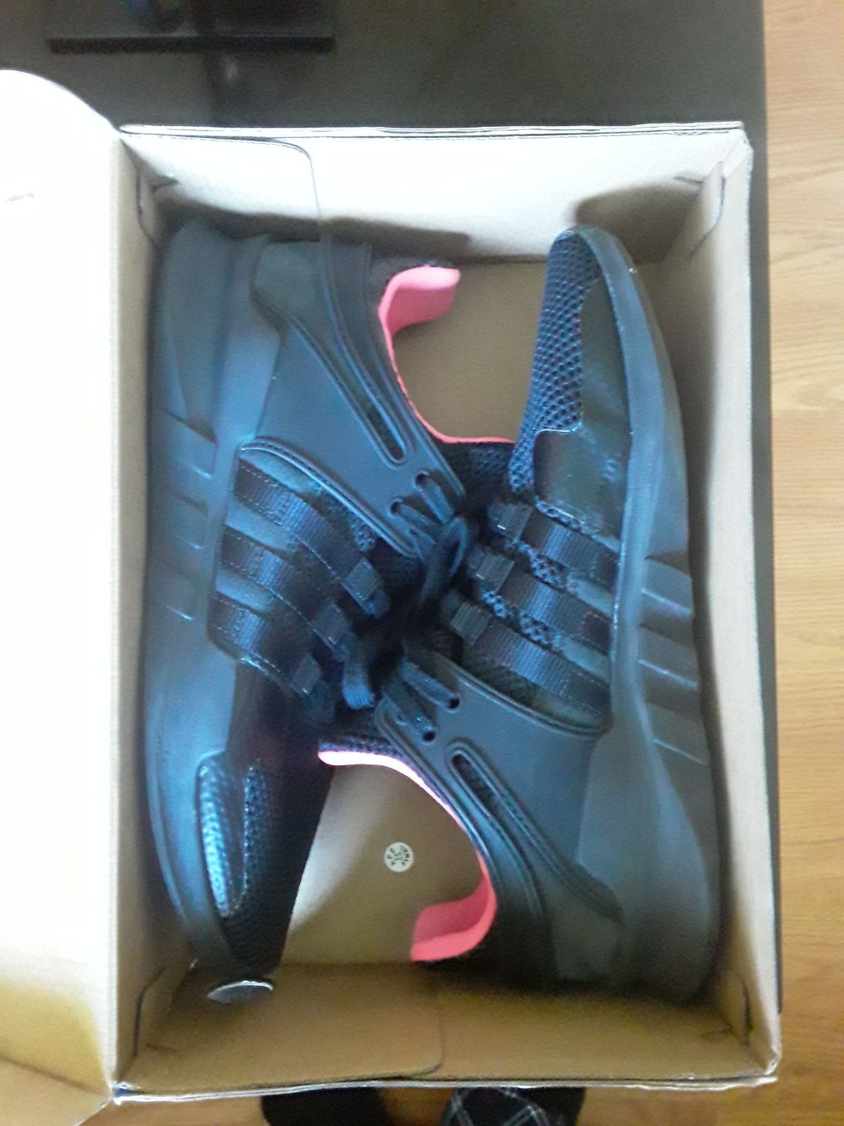 Adidas EQT Supports (black/pink) Size 9.