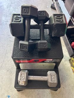 3 Dumbbells total of 75lbs