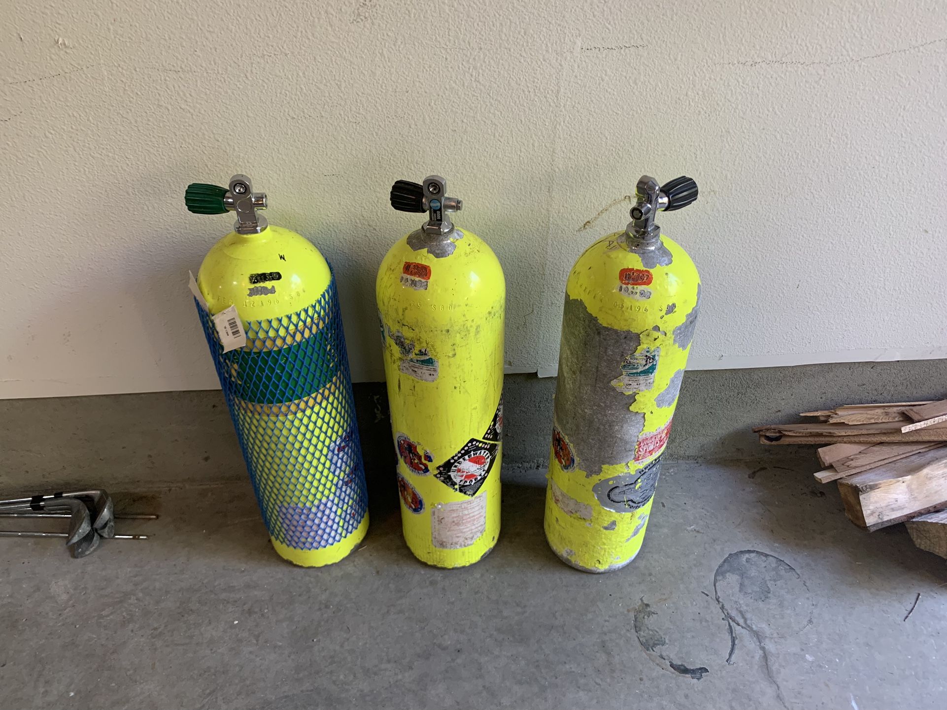 Aluminum 80 Scuba Tanks